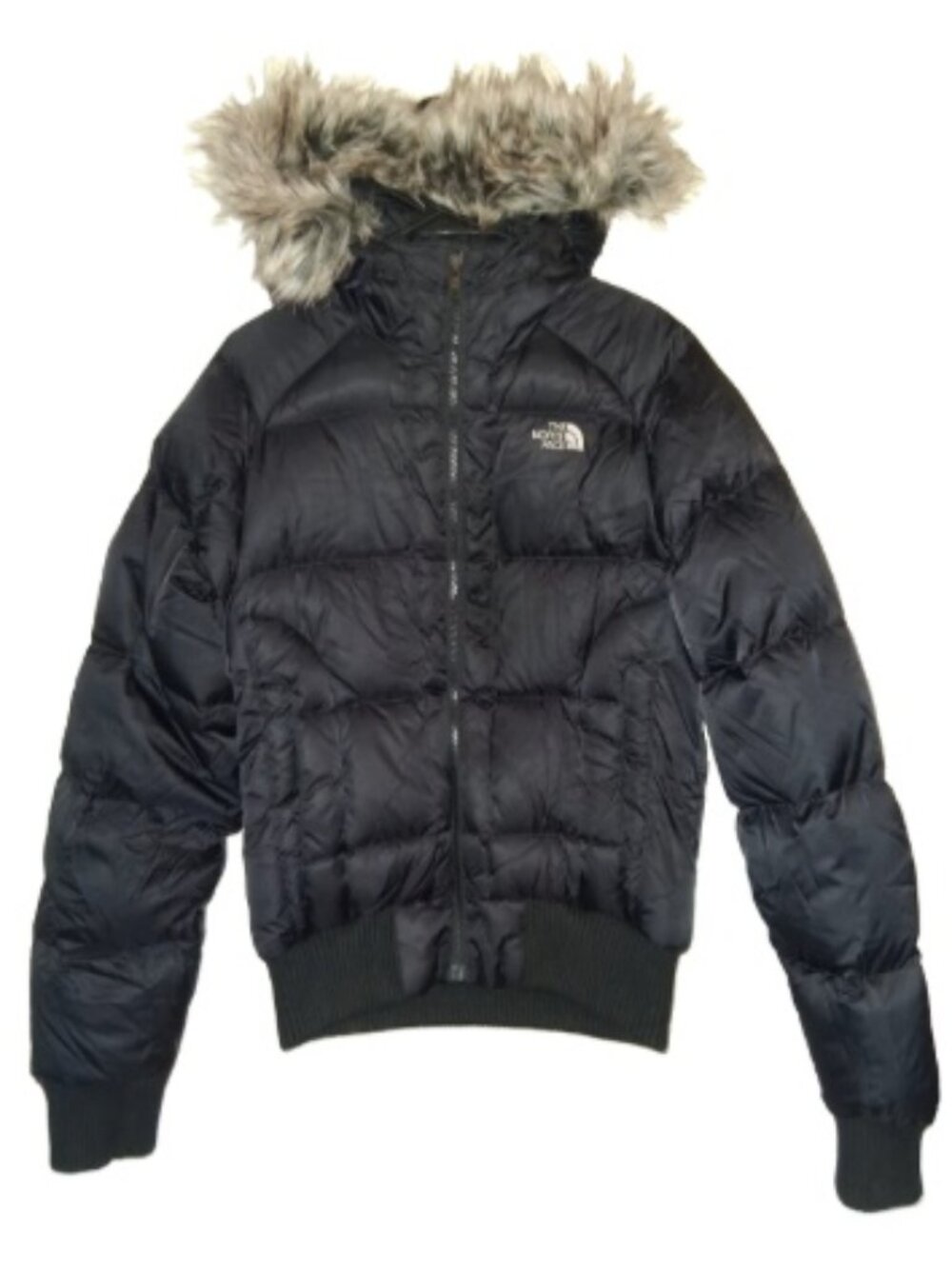 The North Face Gotham 550 Down Y2K Puffer Bomber Jacket Black Womens Medium